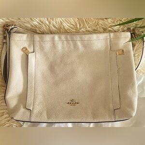 Beige Coach handbag
